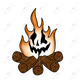 Bonfire Pocket- Clear Cast Decal