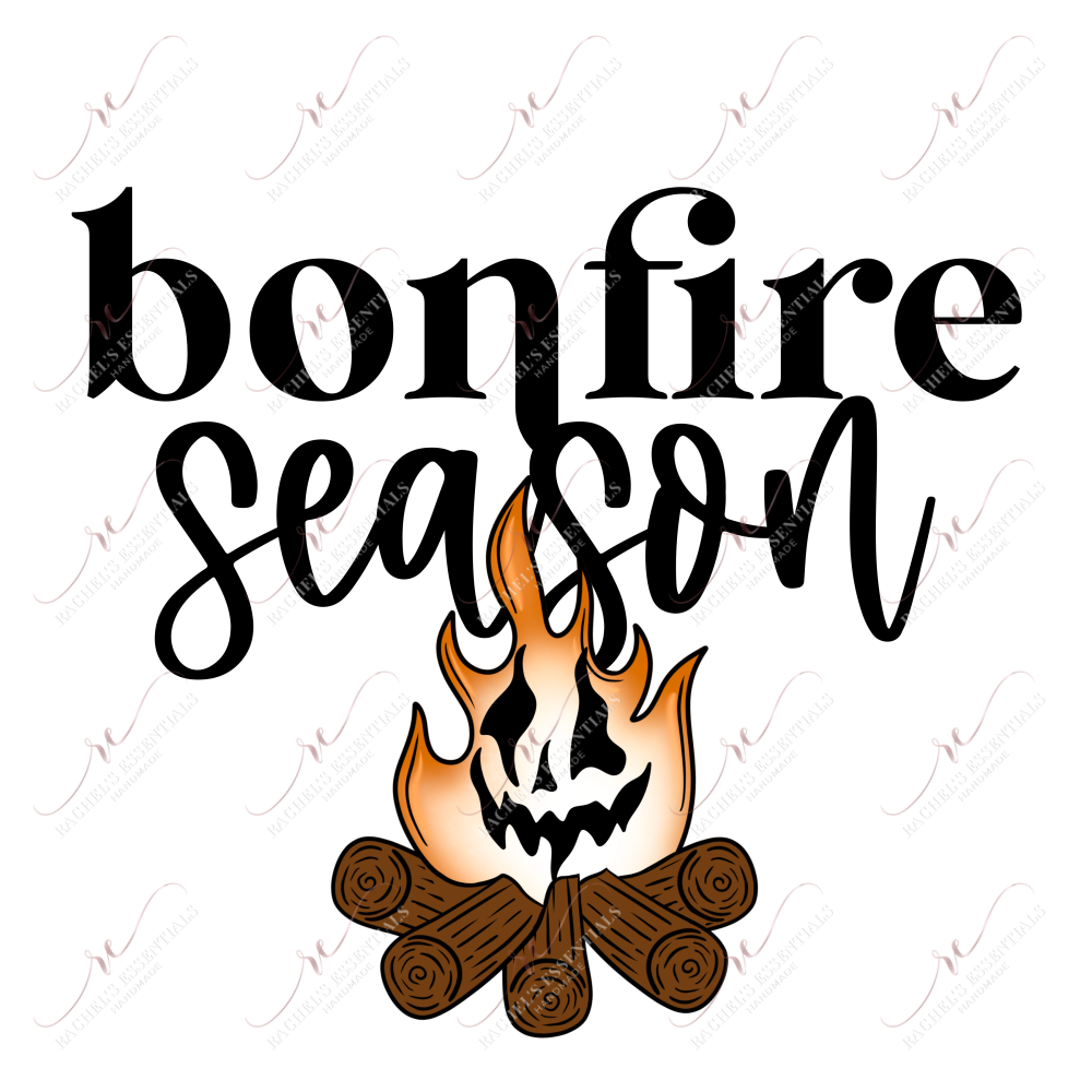 Bonfire Season- Clear Cast Decal