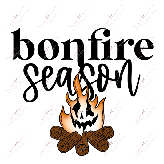 Bonfire Season- Clear Cast Decal