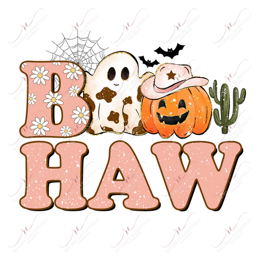 Boo Haw - Ready To Press Sublimation Transfer Print Sublimation