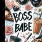 Boss Babe - Composition notebook vinyl