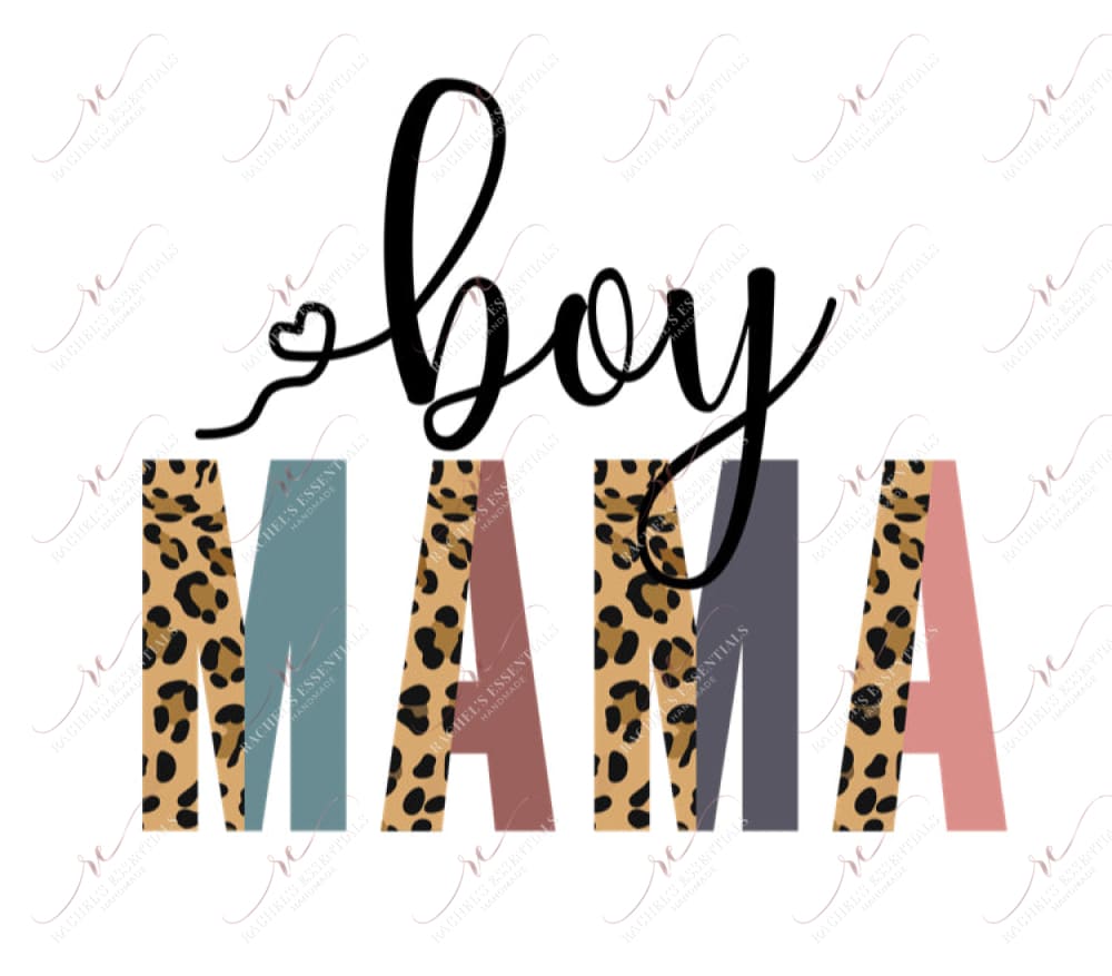 Boy Mama - Clear Cast Decal