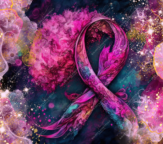 Breast Cancer Ribbon Colorful - Vinyl Wrap Vinyl