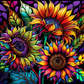 Bright Rainbow Sunflowers - Vinyl Wrap Vinyl