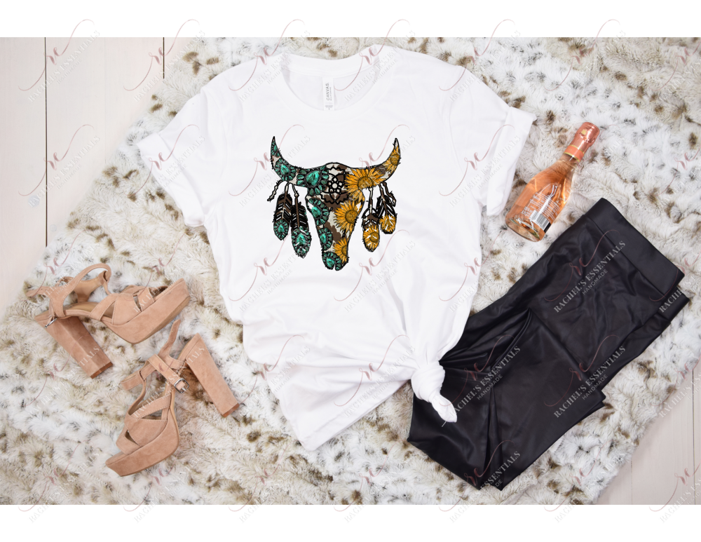 Bull Skull Western Tshirt