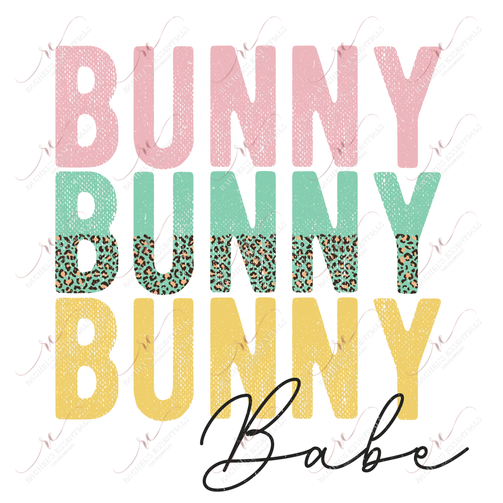 Bunny Babe - Ready To Press Sublimation Transfer Print Sublimation