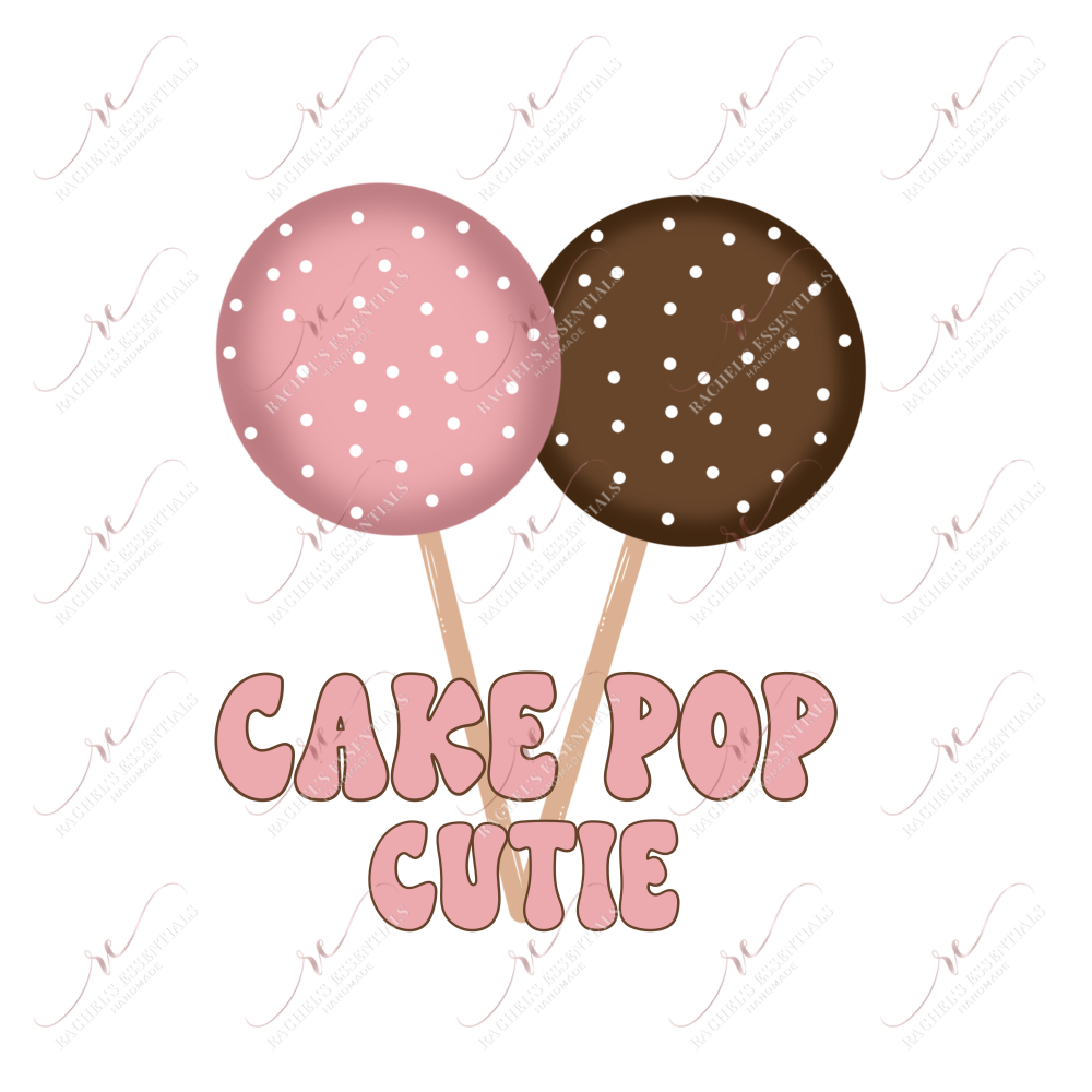 Cake Pops - Clear Cast Decal