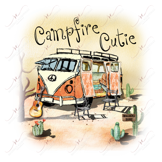 Campfire Cutie - Clear Cast Decal