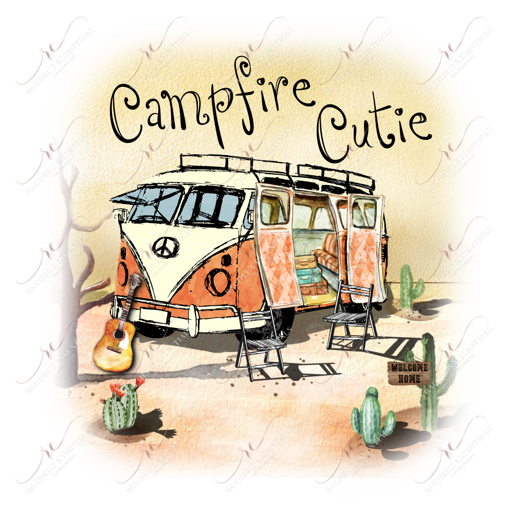 Campfire Cutie - Ready To Press Sublimation Transfer Print Sublimation