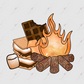 Campfire Nights Pocket- Clear Cast Decal