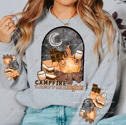 Campfire Nights- Ready To Press Sublimation Transfer Print Sublimation