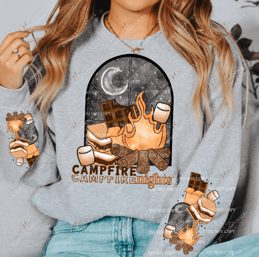 Campfire Nights- Ready To Press Sublimation Transfer Print Sublimation