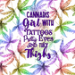 Canna Girl With Thick Thighs - Vinyl Wrap Vinyl
