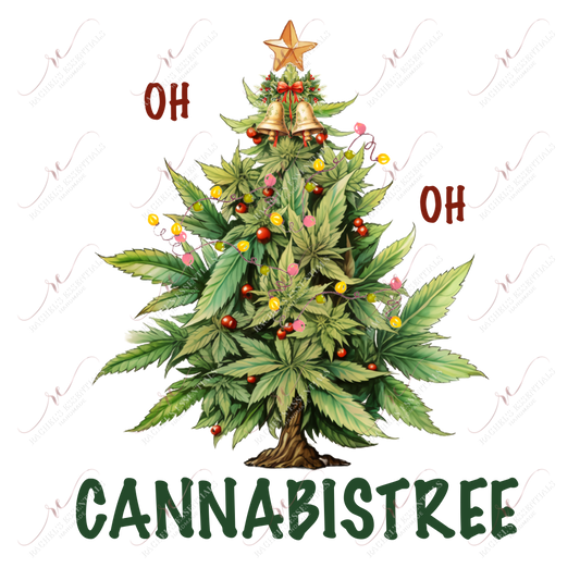 Cannabistree Christmas- Ready To Press Sublimation Transfer Print 11/23 Sublimation