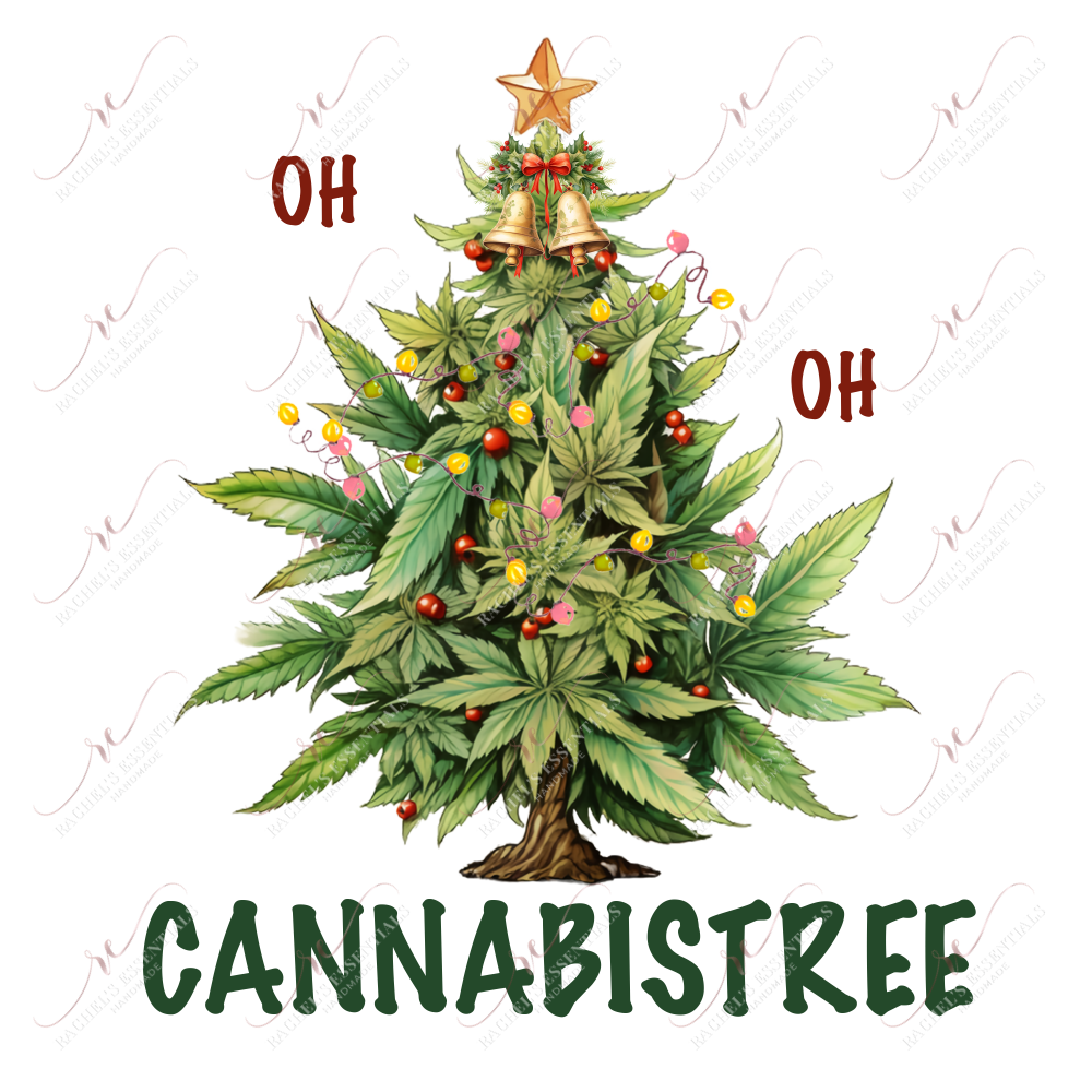 Cannabistree Christmas- Ready To Press Sublimation Transfer Print 11/23 Sublimation