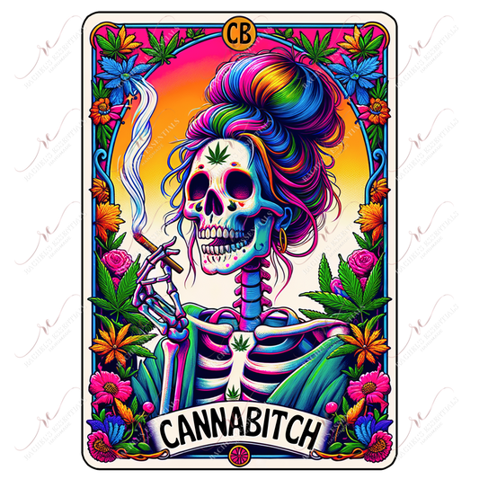 Cannabitch - Ready To Press Sublimation Transfer Print Sublimation