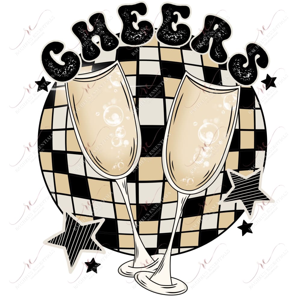 Cheers - Ready To Press Sublimation Transfer Print 12/23 Sublimation
