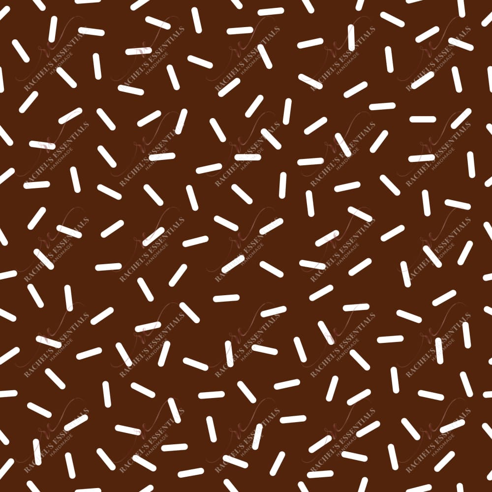 Chocolate White Sprinkles - Vinyl Wrap Vinyl