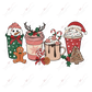 Christmas Drinks - Clear Cast Decal