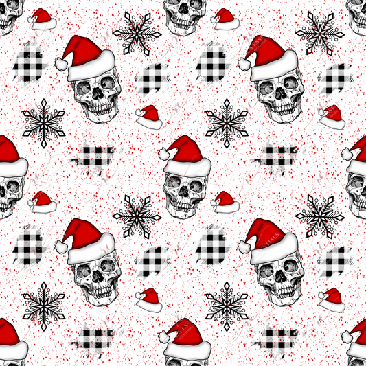 Christmas Skeleton Small - Ready To Press Sublimation Transfer Print Sublimation