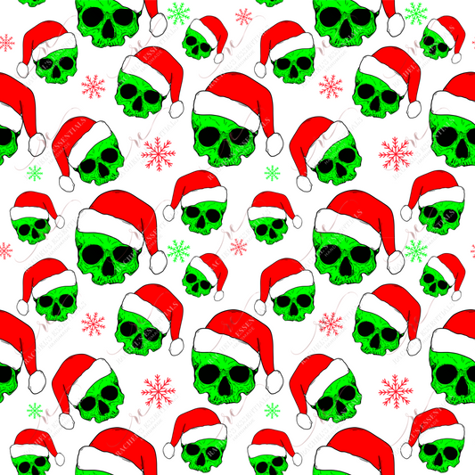 Christmas Skulls - Vinyl Wrap Vinyl