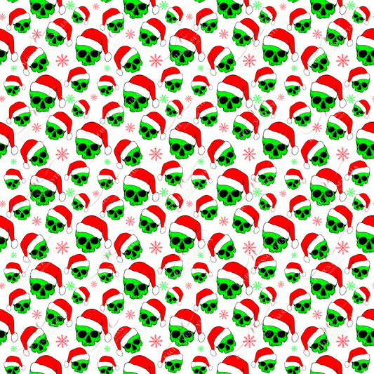 Christmas Skulls - Vinyl Wrap Vinyl