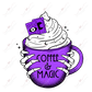 Coffee And Magic Color - Clear Cast Decal