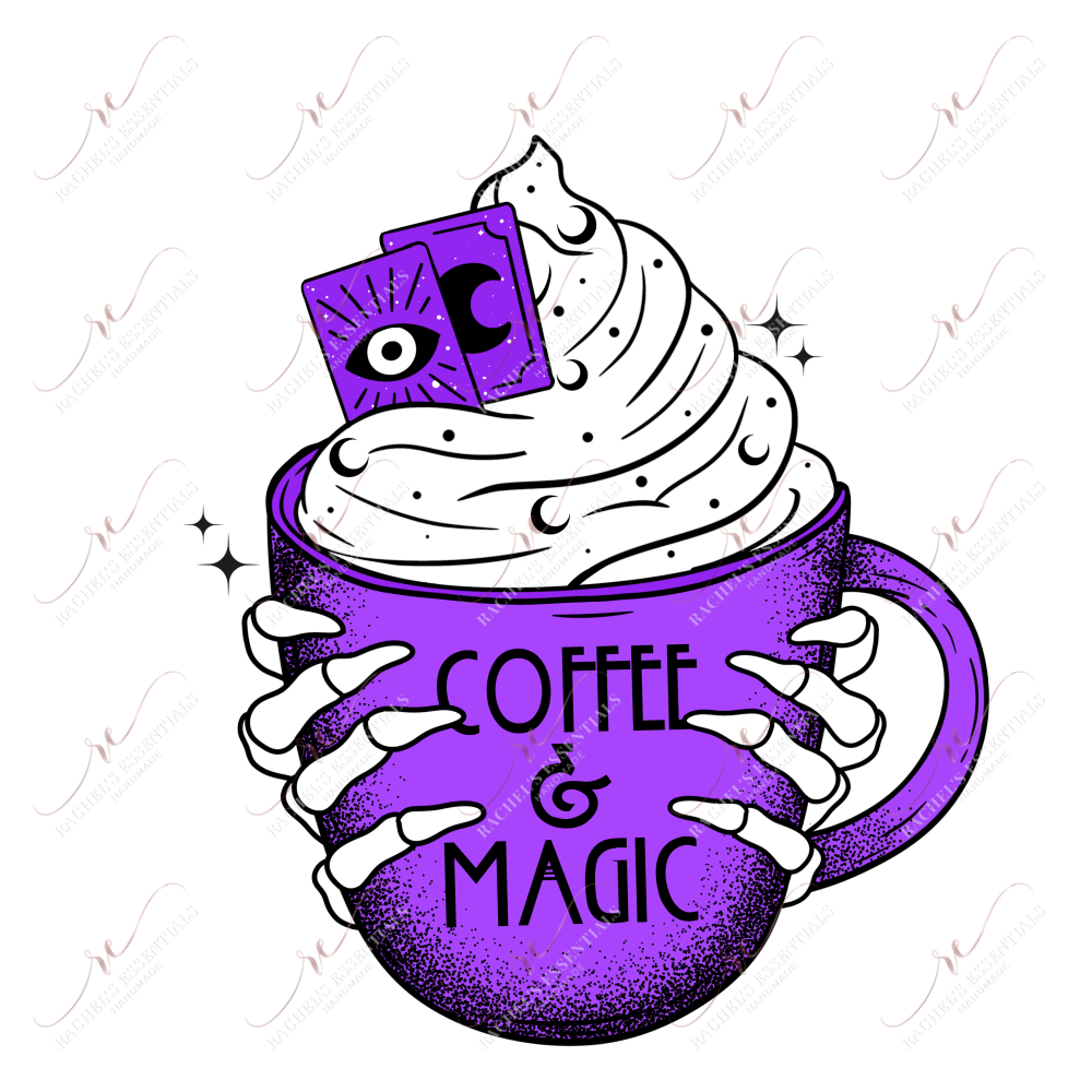 Coffee And Magic Color - Clear Cast Decal