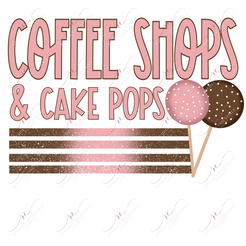 Coffee Shops & Cake Pops - Clear Cast Decal