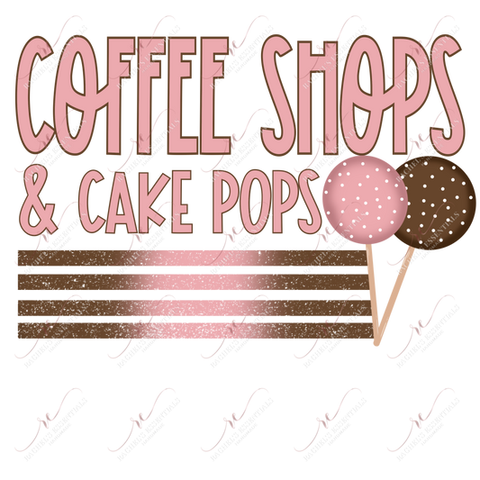 Coffee Shops & Cake Pops - Clear Cast Decal