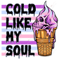 Cold Like My Soul - Clear Cast Decal