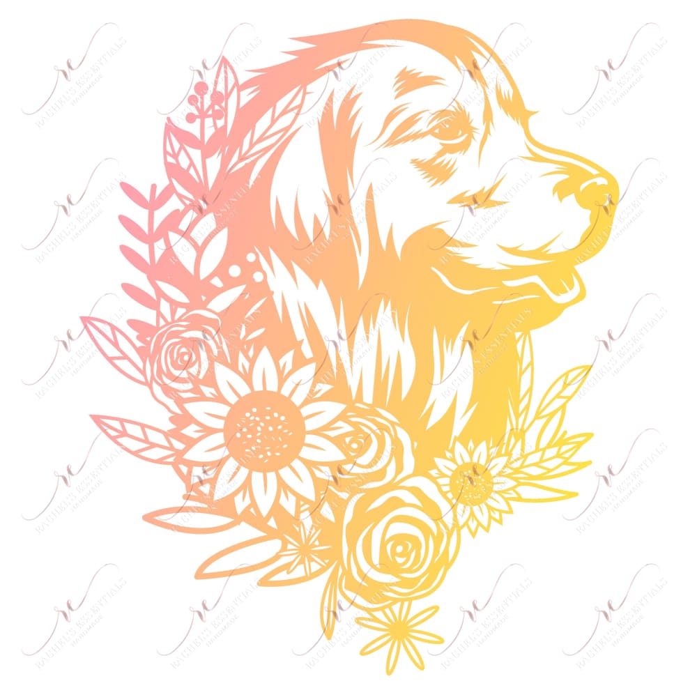 Colorful Dog - Ready To Press Sublimation Transfer Print Sublimation