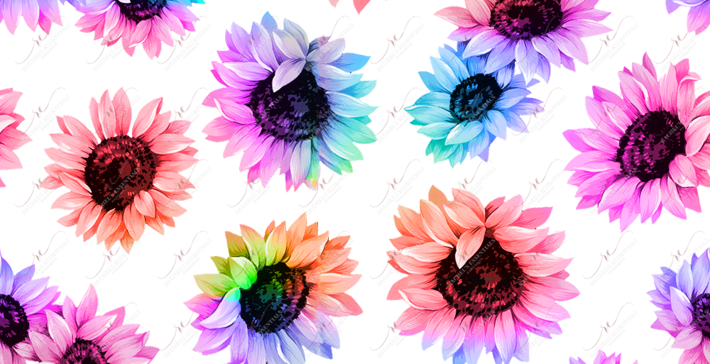 Colorful Flowers- Ready To Press Sublimation Transfer Print Sublimation