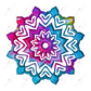 Colorful Mandala - Ready To Press Sublimation Transfer Print Sublimation