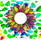 Colorful Rainbow Sunflower - Cold Cup Wrap Cold