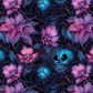 Floral skulls - Composition notebook vinyl