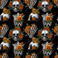 Copy Of Floral Skull Orange - Vinyl Wrap