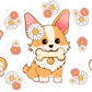 Corgi - 16Oz Vinyl Glass Can Wrap Sublimation