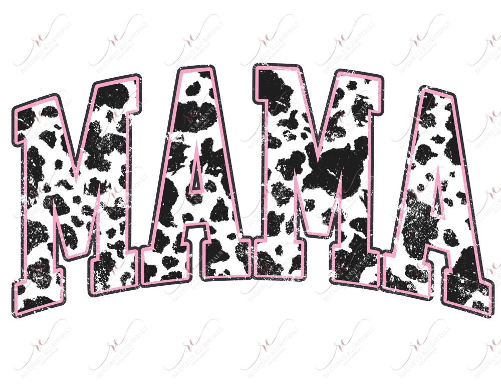 Cow Print Mama Decal