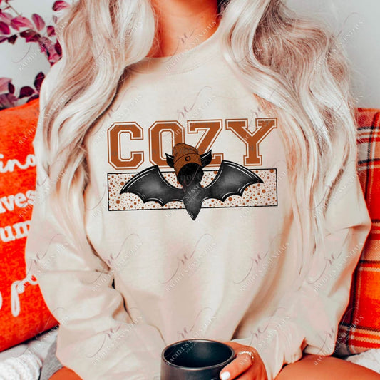 Cozy Bats - Ready To Press Sublimation Transfer Print Sublimation