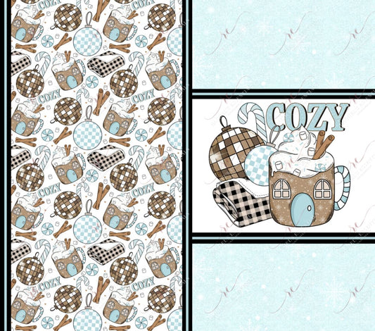 Cozy Tumbler Wrap - Ready To Press Sublimation Transfer Print 12/23 Sublimation