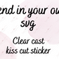 Custom Clear Cast Business Sticker Set