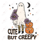 Cute But Creepy - Clear Cast Decal