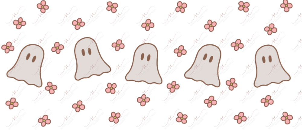 Cute Ghosts Libby- Ready To Press Sublimation Transfer Print Sublimation