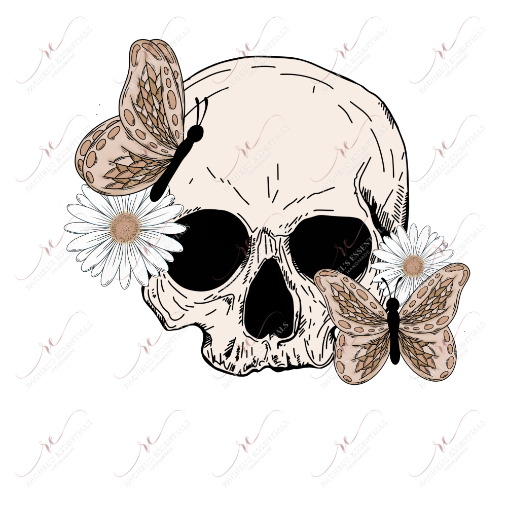 Daisy Skull- Htv Transfer