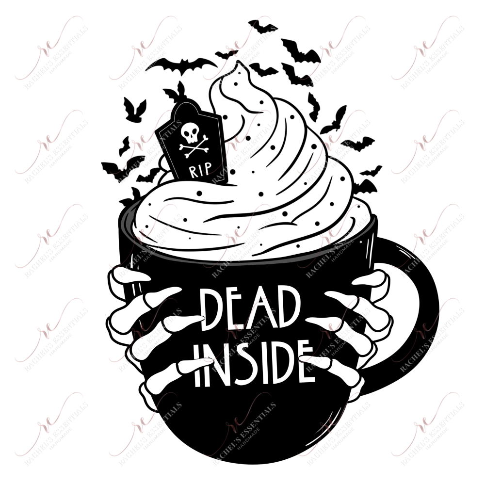 Dead Inside Black - Clear Cast Decal