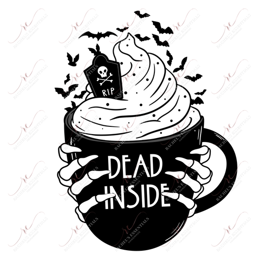 Dead Inside Black - Clear Cast Decal