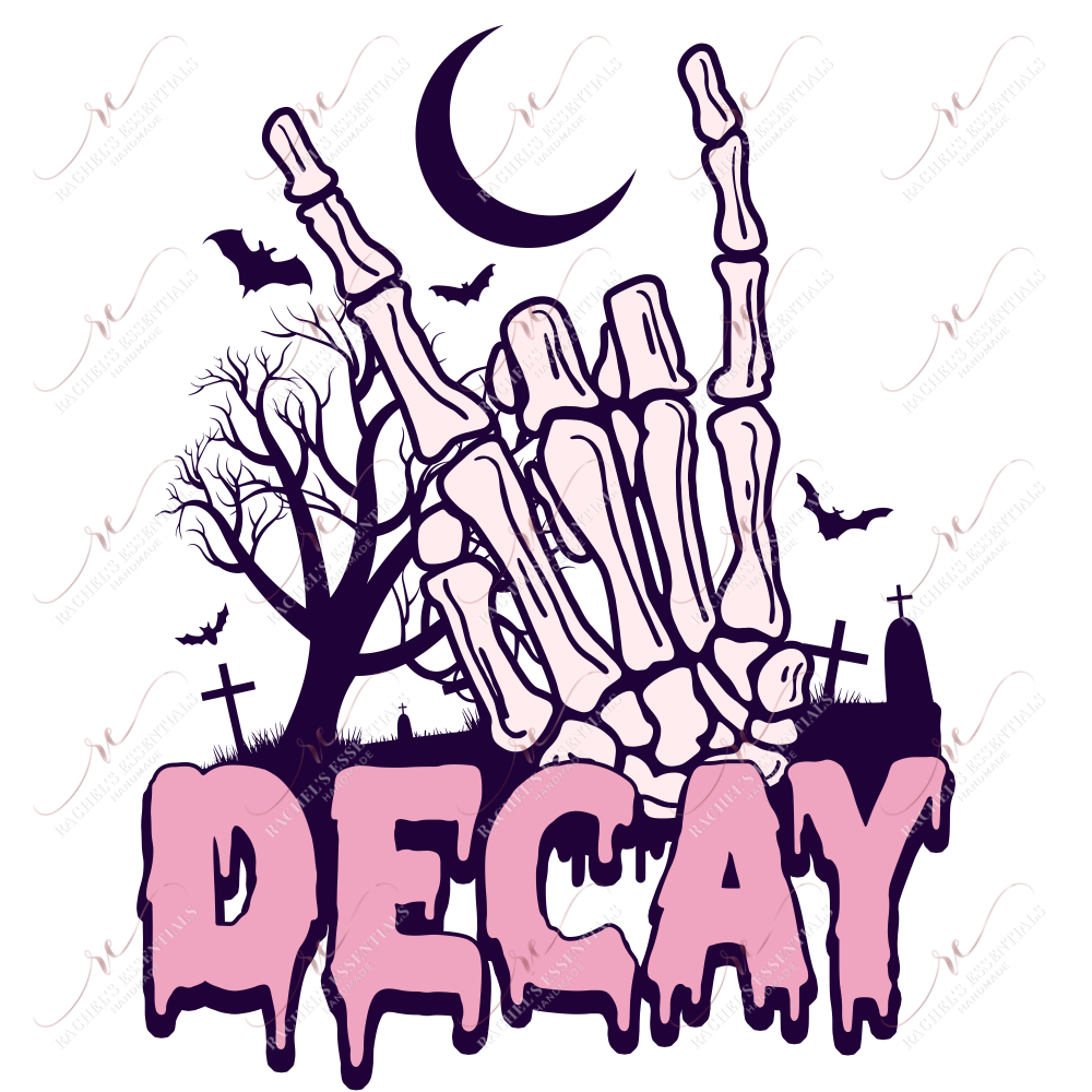 Decay - Clear Cast Decal