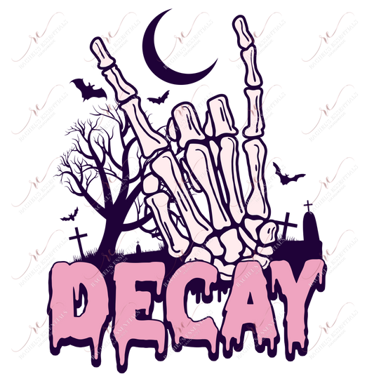 Decay - Clear Cast Decal