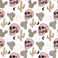 Desert Skulls - Ready To Press Sublimation Transfer Print Sublimation